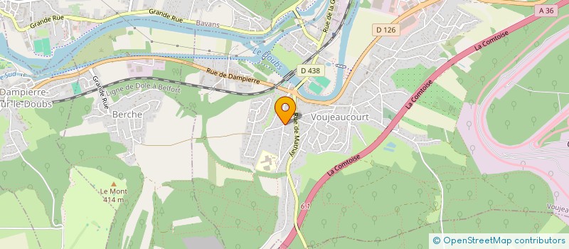 localisation de l'entreprise BOYER & ETIENNE  VOUJEAUCOURT