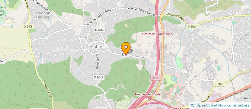 localisation de l'entreprise BOYER & FILS INVEST à CABRIES