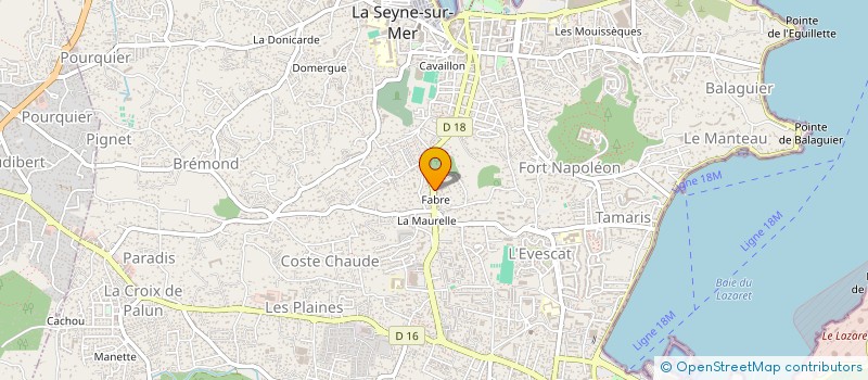 localisation de l'entreprise BOYER FINANCES à LA SEYNE-SUR-MER