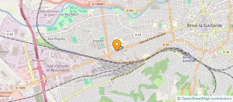 localisation de l'entreprise BOYER FOOTBALL CLUB DE BRIVE  BRIVE-LA-GAILLARDE