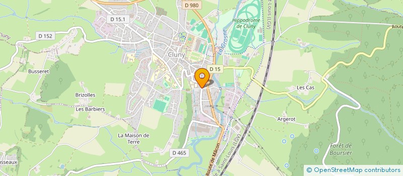 localisation de l'entreprise BOYER - LIODENOT  CLUNY