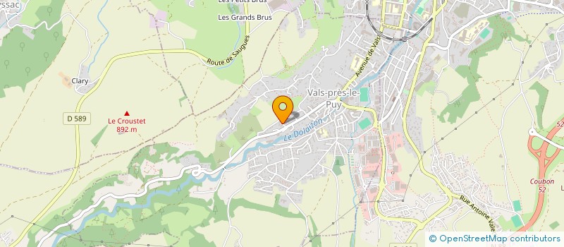 localisation de l'entreprise BOYER METALLERIE SERRURERIE à VALS-PRES-LE-PUY