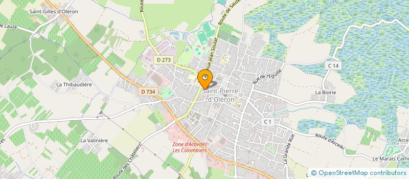 localisation de l'entreprise BOYER SARL à SAINT-PIERRE-D'OLERON