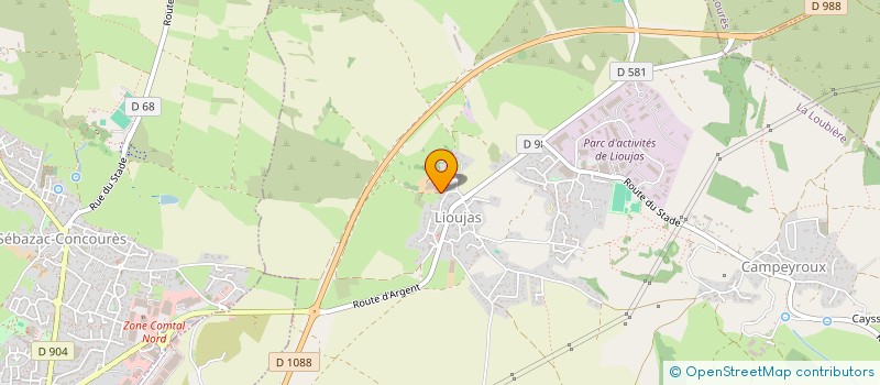 localisation de l'entreprise BOYER TP  LA LOUBIERE