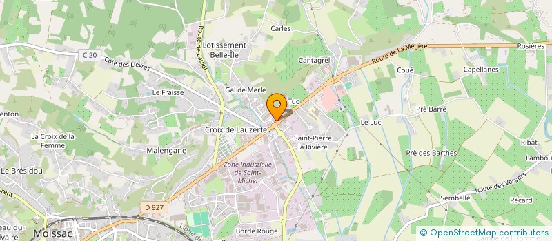 localisation de l'entreprise BOYER TRANSPORTS SARL à MOISSAC