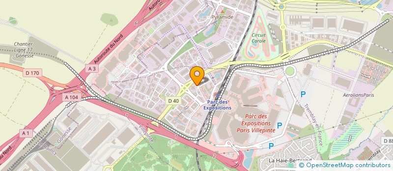 localisation de l'entreprise BOYRIVEN DEVELOPPEMENT à VILLEPINTE