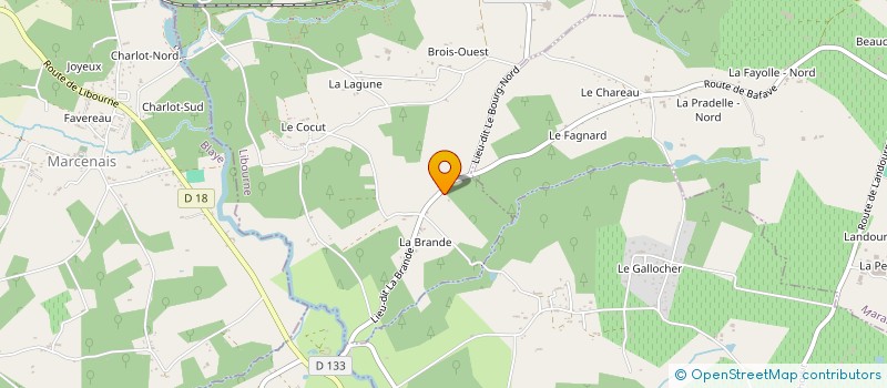 localisation de l'entreprise BOZAH COUVERTURE à SAINT-MARIENS