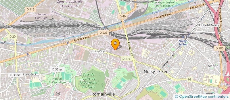 localisation de l'entreprise BOZAN à NOISY-LE-SEC