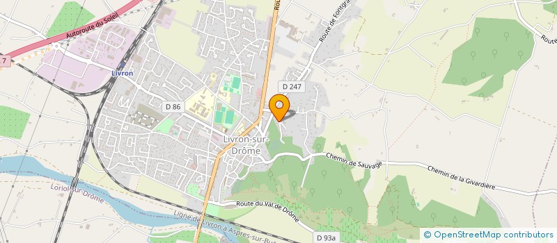 localisation de l'entreprise BOZAN IMMO  LIVRON-SUR-DROME