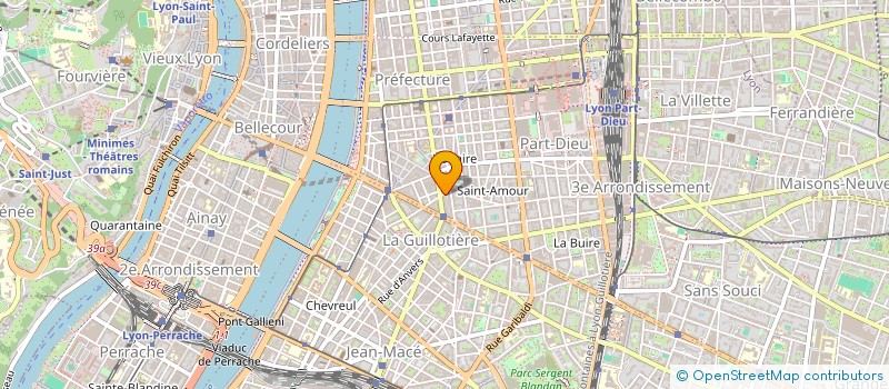localisation de l'entreprise BOZART à LYON 3EME