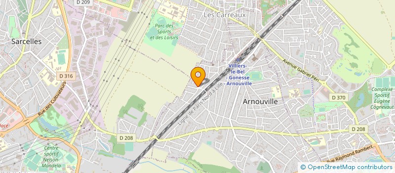 localisation de l'entreprise BOZARTEX à ARNOUVILLE