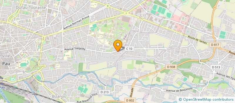 localisation de l'entreprise BOZCOM à PAU