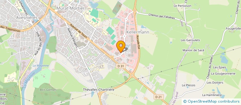 localisation de l'entreprise BOZEDINE à LAVAL