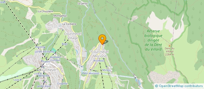 localisation de l'entreprise BOZEL AVENTURE à COURCHEVEL