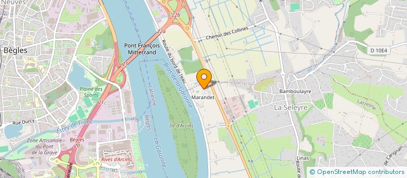 localisation de l'entreprise BOZHAY  LATRESNE