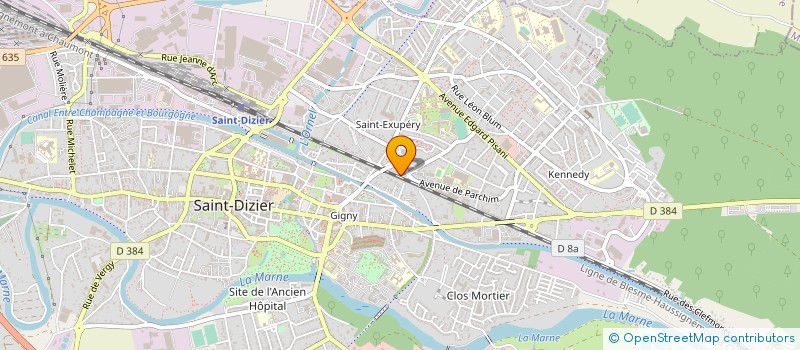 localisation de l'entreprise BOZKURT à SAINT-DIZIER