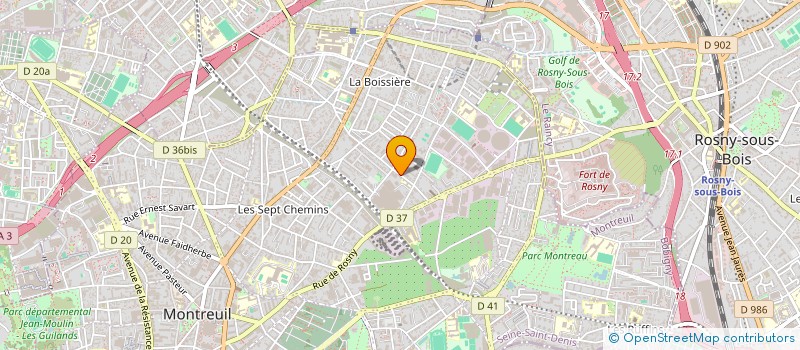 localisation de l'entreprise BOZOLA NIETA à MONTREUIL