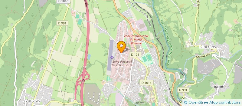 localisation de l'entreprise BOZON à VALSERHONE