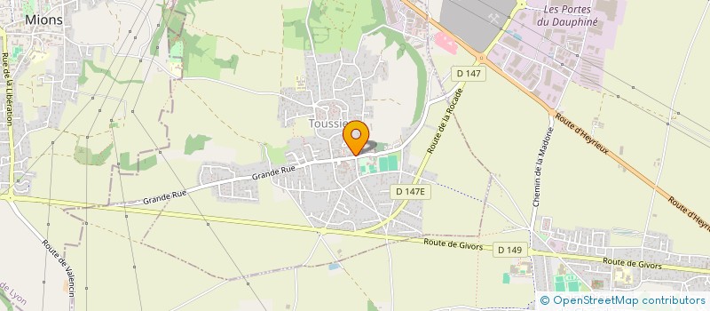 localisation de l'entreprise BOZON  TOUSSIEU