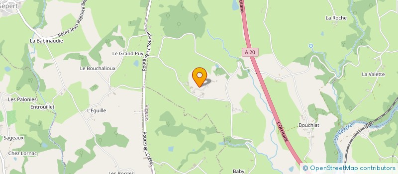 localisation de l'entreprise BOZON TP  SAINT-YBARD