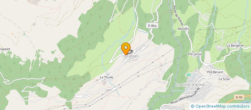 localisation de l'entreprise BOZZ SERVICES à AIME-LA-PLAGNE
