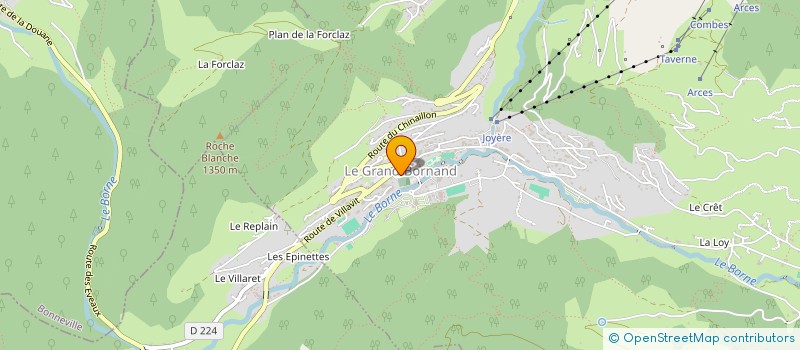 localisation de l'entreprise BOZZENOUX à LE GRAND-BORNAND