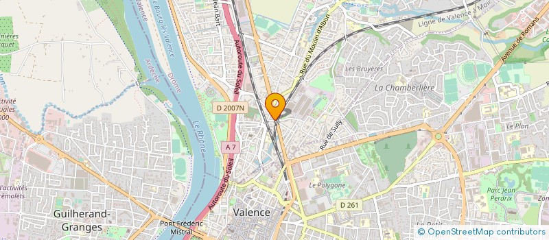 localisation de l'entreprise BOZZOLA CHRISTOPHE à BOURG-LES-VALENCE