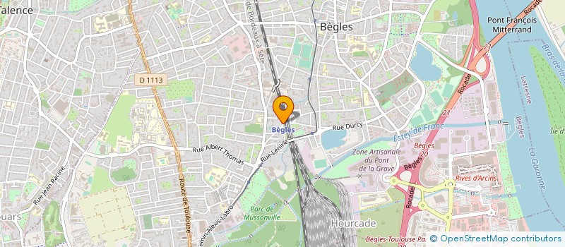 localisation de l'entreprise BP 33 à BEGLES