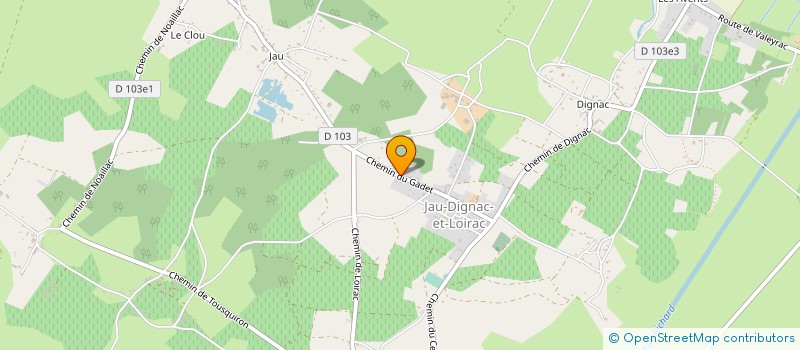 localisation de l'entreprise BP 5  JAU-DIGNAC-ET-LOIRAC