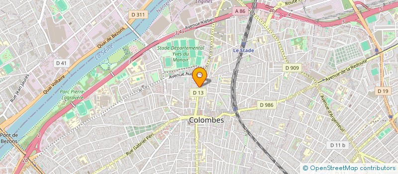 localisation de l'entreprise BP 538 à COLOMBES