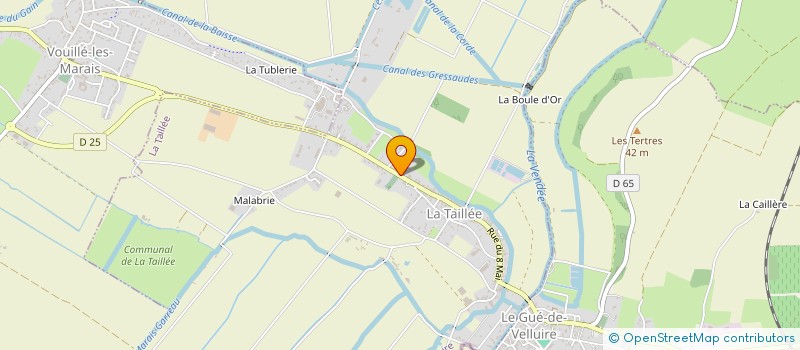 localisation de l'entreprise BP AGENCEMENT à LA TAILLEE