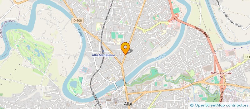 localisation de l'entreprise BP AUTOMOBILE à ALBI