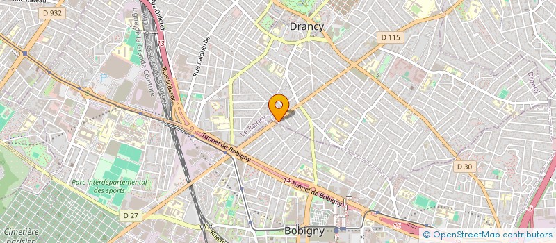 localisation de l'entreprise BP BAT à DRANCY