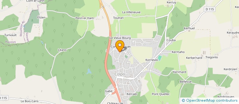 localisation de l'entreprise BP BRETAGNE SERVICES  COLPO