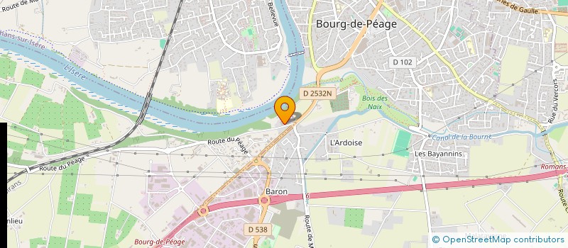 localisation de l'entreprise BP BUILDING INVESTISSEMENT  CHATEAUNEUF-SUR-ISERE