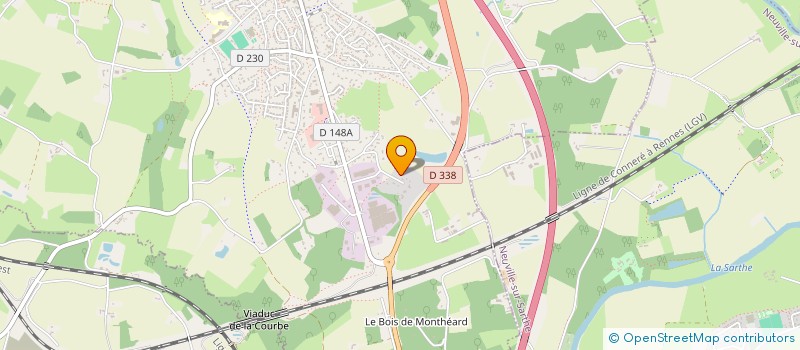 localisation de l'entreprise BP CARRELAGE  LA BAZOGE