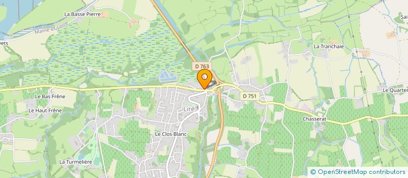 localisation de l'entreprise BP CARRELAGE  OREE-D'ANJOU