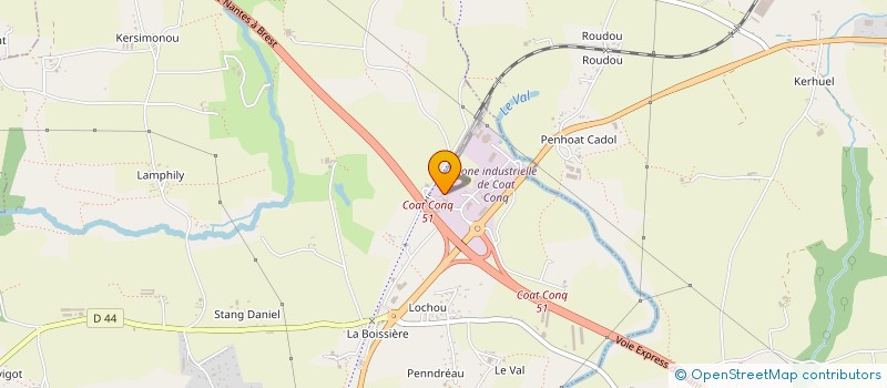 localisation de l'entreprise BP CARRELAGE à CONCARNEAU