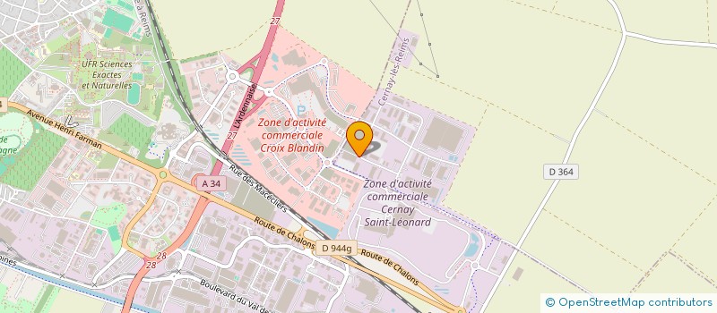 localisation de l'entreprise BP CARS GROUP  CERNAY-LES-REIMS