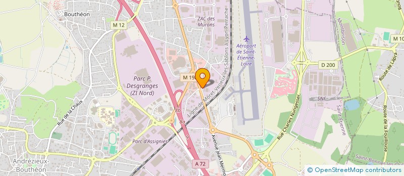 localisation de l'entreprise BP CERAM ANDREZIEUX à ANDREZIEUX-BOUTHEON