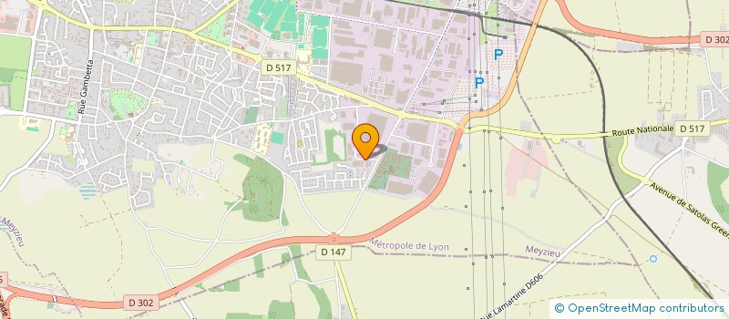 localisation de l'entreprise BP CONCEPT  MEYZIEU