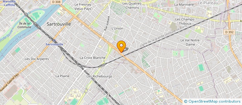 localisation de l'entreprise BP CONCEPT à SARTROUVILLE