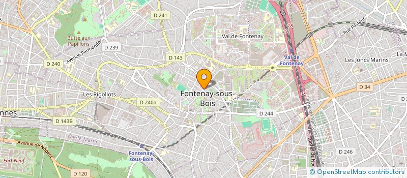 localisation de l'entreprise BP CONSEIL à FONTENAY-SOUS-BOIS