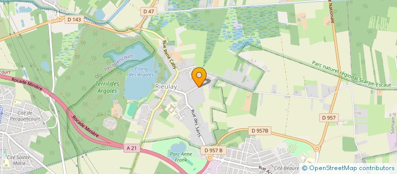 localisation de l'entreprise BP CONSTRUCTION  RIEULAY