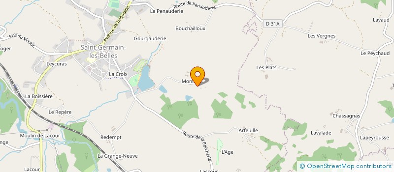 localisation de l'entreprise BP CONSULTING à SAINT-GERMAIN-LES-BELLES