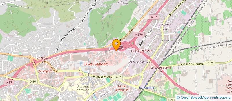 localisation de l'entreprise BP CORPORATION  LA GARDE