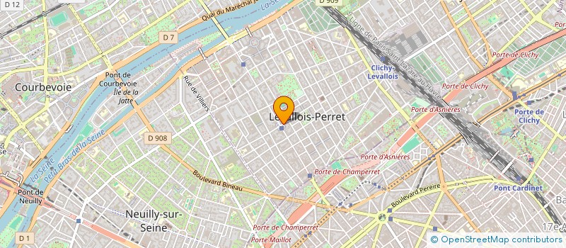 localisation de l'entreprise BP DURIN à LEVALLOIS-PERRET