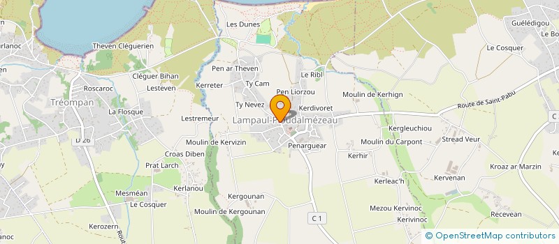 localisation de l'entreprise BP ELECTRICITE  LAMPAUL-PLOUDALMEZEAU