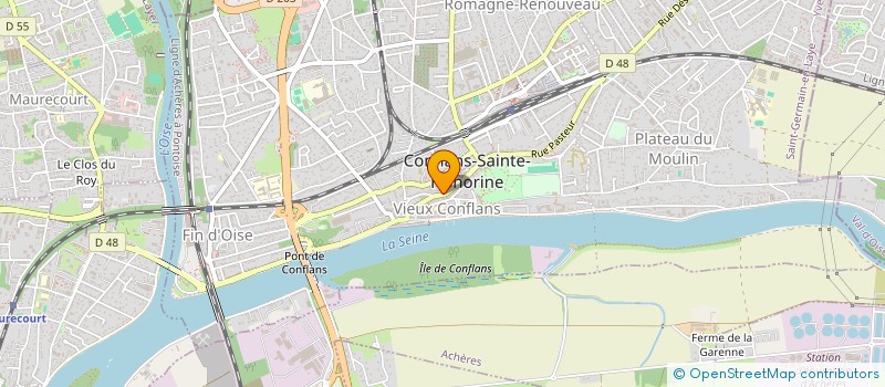 localisation de l'entreprise BP FITNESS à CONFLANS-SAINTE-HONORINE