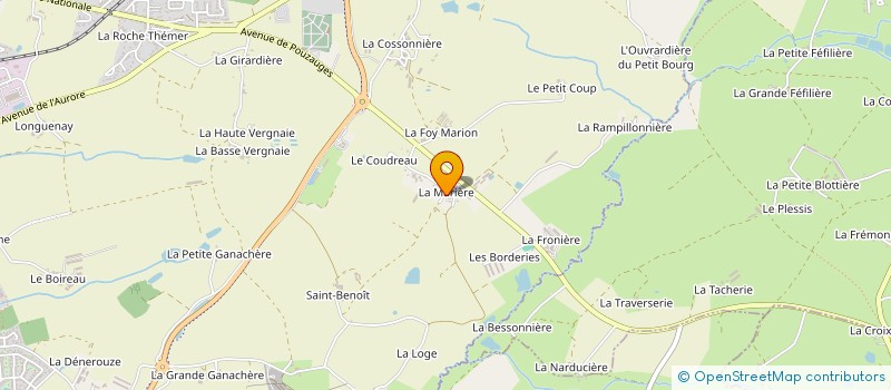localisation de l'entreprise BP FLUIDE à LES HERBIERS